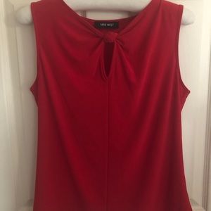 Nine West stretchy sleeveless top, size small